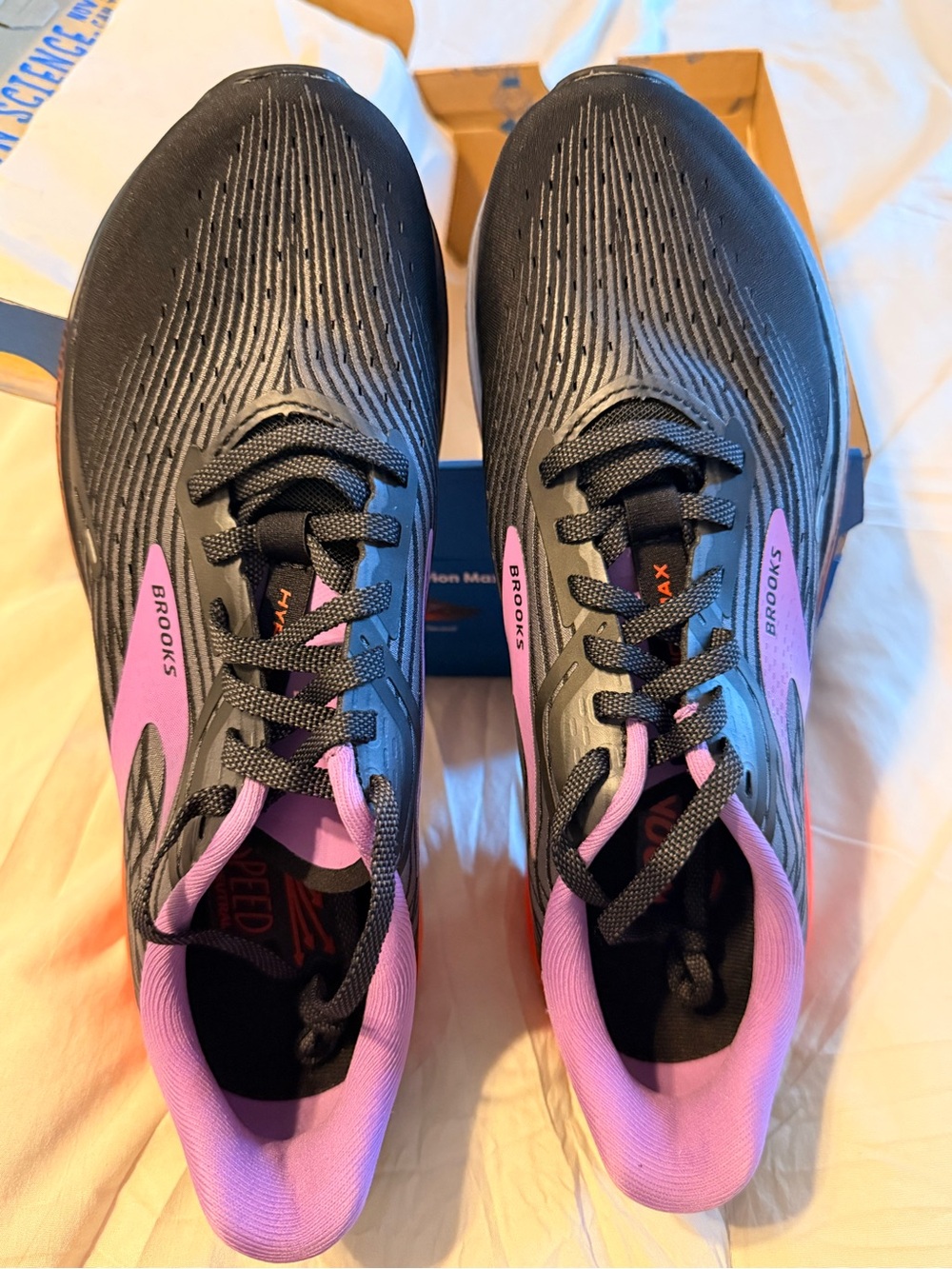Brooks Hyperion Max  Black, Purple and Red Running Shoes - NWT